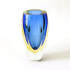 large-blue-yellow-sommerso-facet-vase