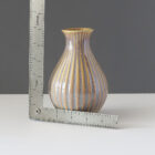 contemporary-gold-gray-ribbed-bud-vase