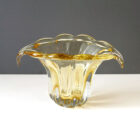 murano-yellow-pulled-scalloped-crystal-vase