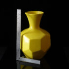 royal-haeger-yellow-faceted-vase