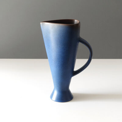 MM Karlsruhe Germany Matte Blue Pitcher