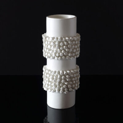 Barrit Vase Matte White Stoneware Denmark-2