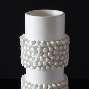 Barrit Vase Matte White Stoneware Denmark-2