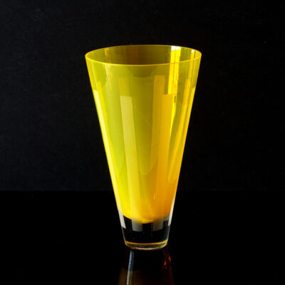 yellow-flare-stripe-etch-crystal-vase