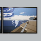 Orient New York 13 ft. Wide Triptych-2