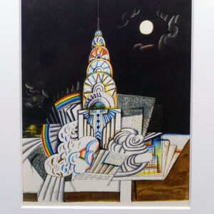 After Saul Steinberg Chrysler Building, Night 1966