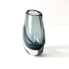 Vintage Sommerso Flat Teardrop Vase-4