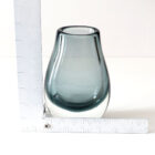 Vintage Sommerso Flat Teardrop Vase-4