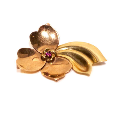 Fabulous-14k-gold-ruby-brooch-3