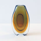 amber-olive-sommerso-pinched-art-glass-2