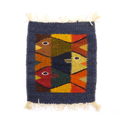 Hand Woven Mid-Century Wool Wall Hanging