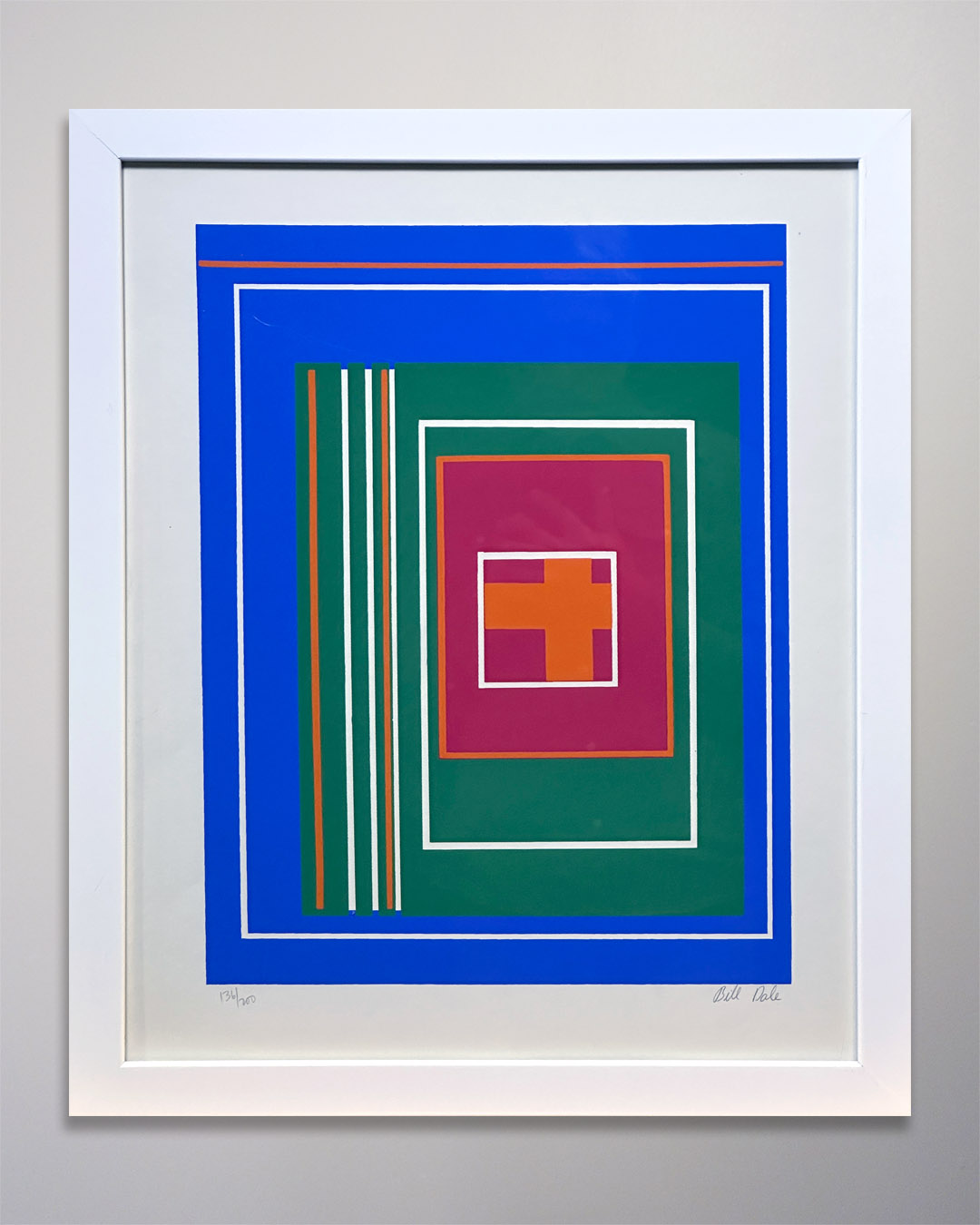 22-398 Bill Dale 1970s Silkscreen Print 18 x 22-fr