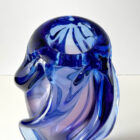 art glass vase Czech