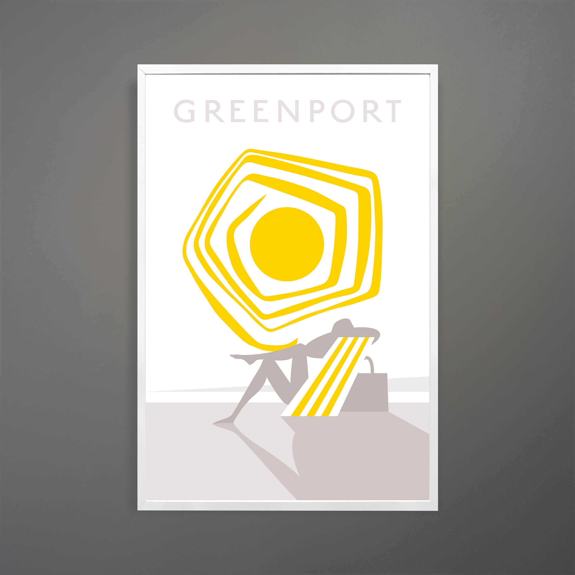 Greenport Sunbather Poster