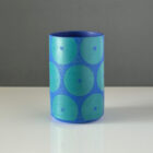 Cedeño-square-dots-blue-vase