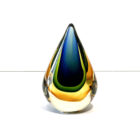 Sommerso Blown Glass Teardrop 7 inches