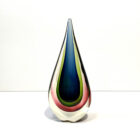 Sommerso Blown Glass Teardrop 12.5 inches