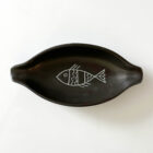 Fish Dish 1970s Lapid Pottery Works Israel-1