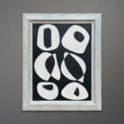 Mid-Century Black White Painting-4