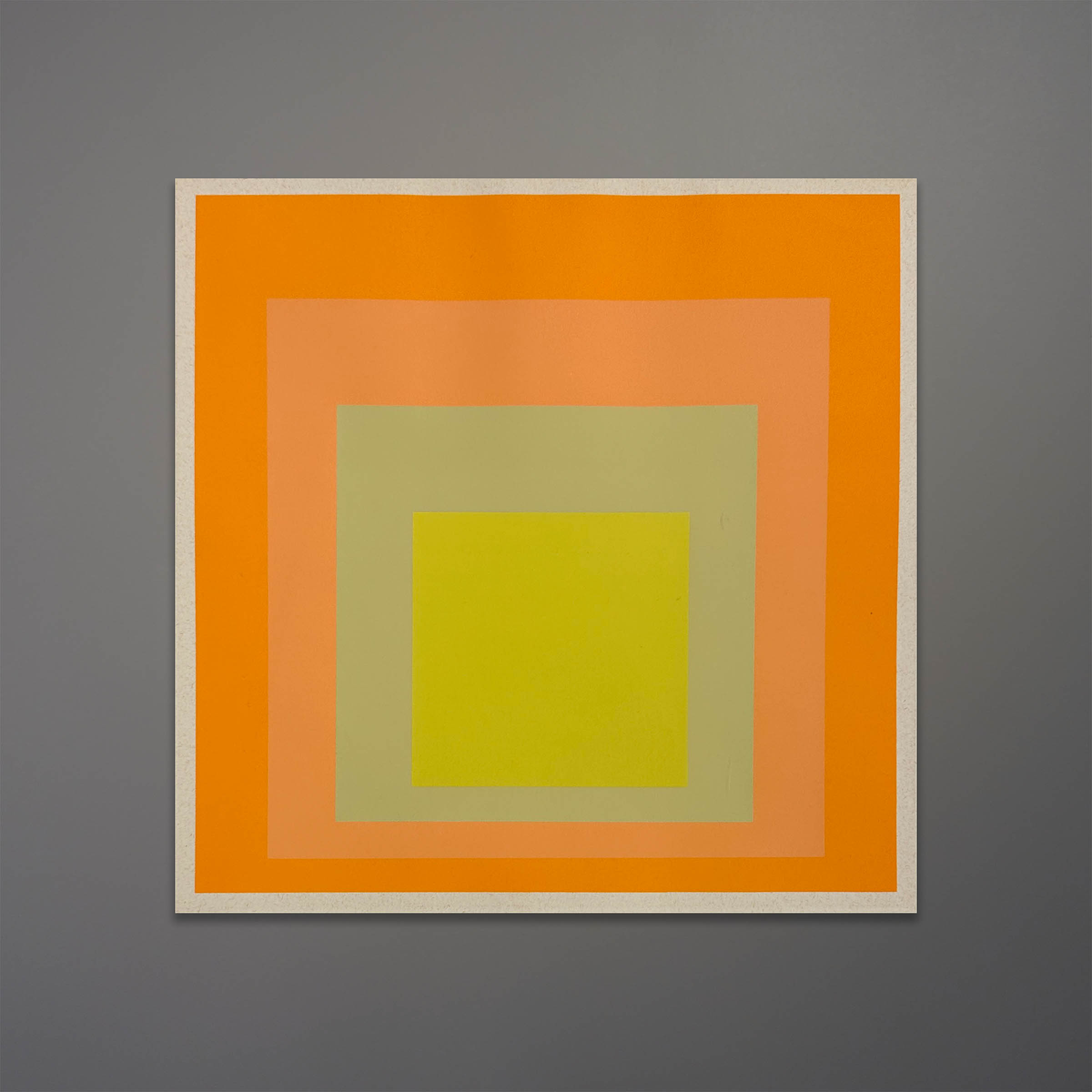 Josef Albers Vintage Silkscreen Print