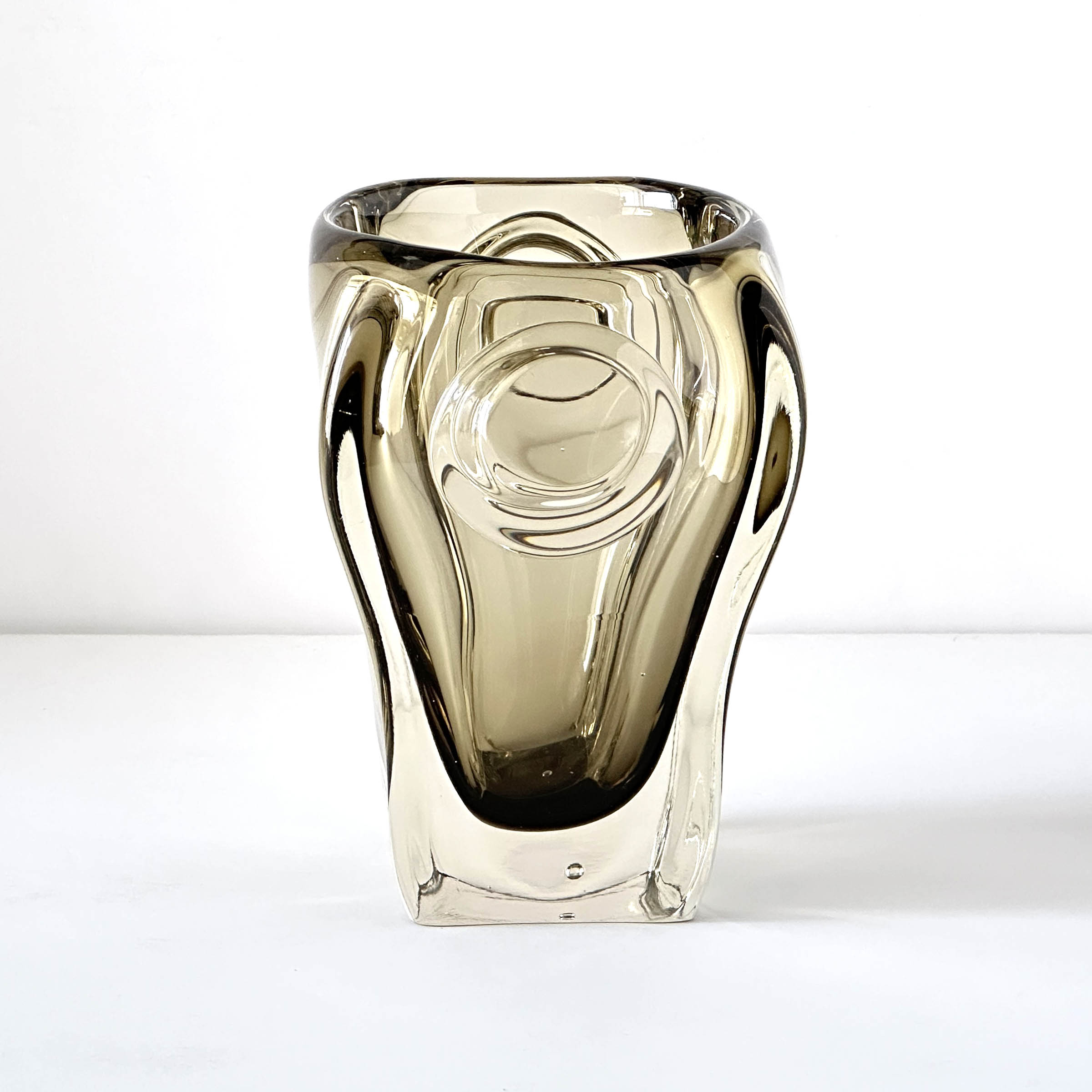 Czech Bohemian Art Glass Ice Bucket-1