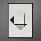 Mondrian 1970s Silkscreen Exhibition Poster