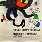 Miró Oeuvre Gravé Original 1973 Poster 20x30