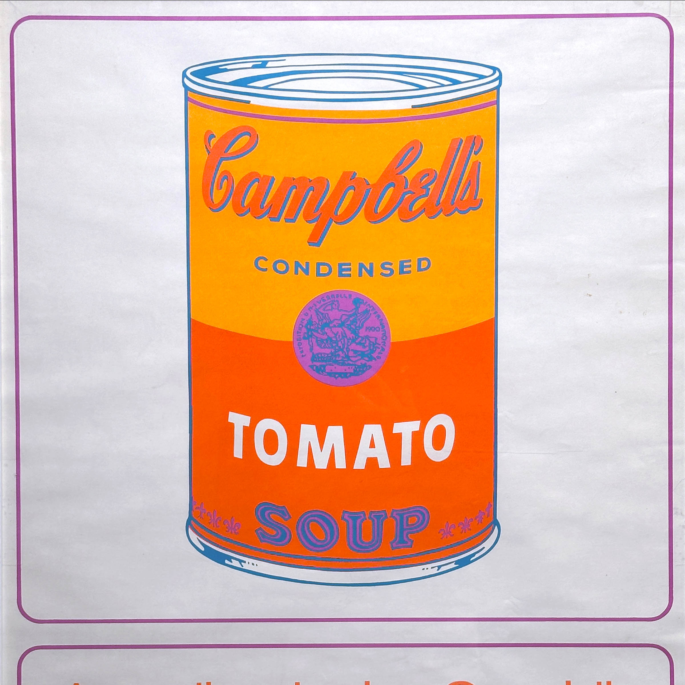 Warhol Soup Can 1973 Exhibit Poster 24x33