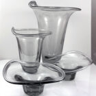 Kosta Sweden Kantarell Votive Holder Set-1