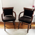 Depression Modern Art Deco Side Chairs (Pair)