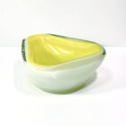 Lemon Yellow Cased Art Glass Bowl-1