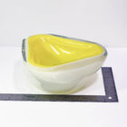 Lemon Yellow Cased Art Glass Bowl-1