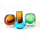 Tri-color Sommerso Art Glass