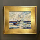 Sailing Oil Painting 1967 Signed May 30x26