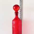 Blenko Red Ball Stopper Decanter-2