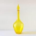 Lemon Yellow 27 Inch Flame Decanter