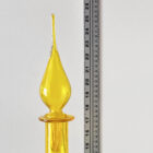 Lemon Yellow 27 Inch Flame Decanter