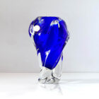 Czech Art Glass Sculpture Vase-1