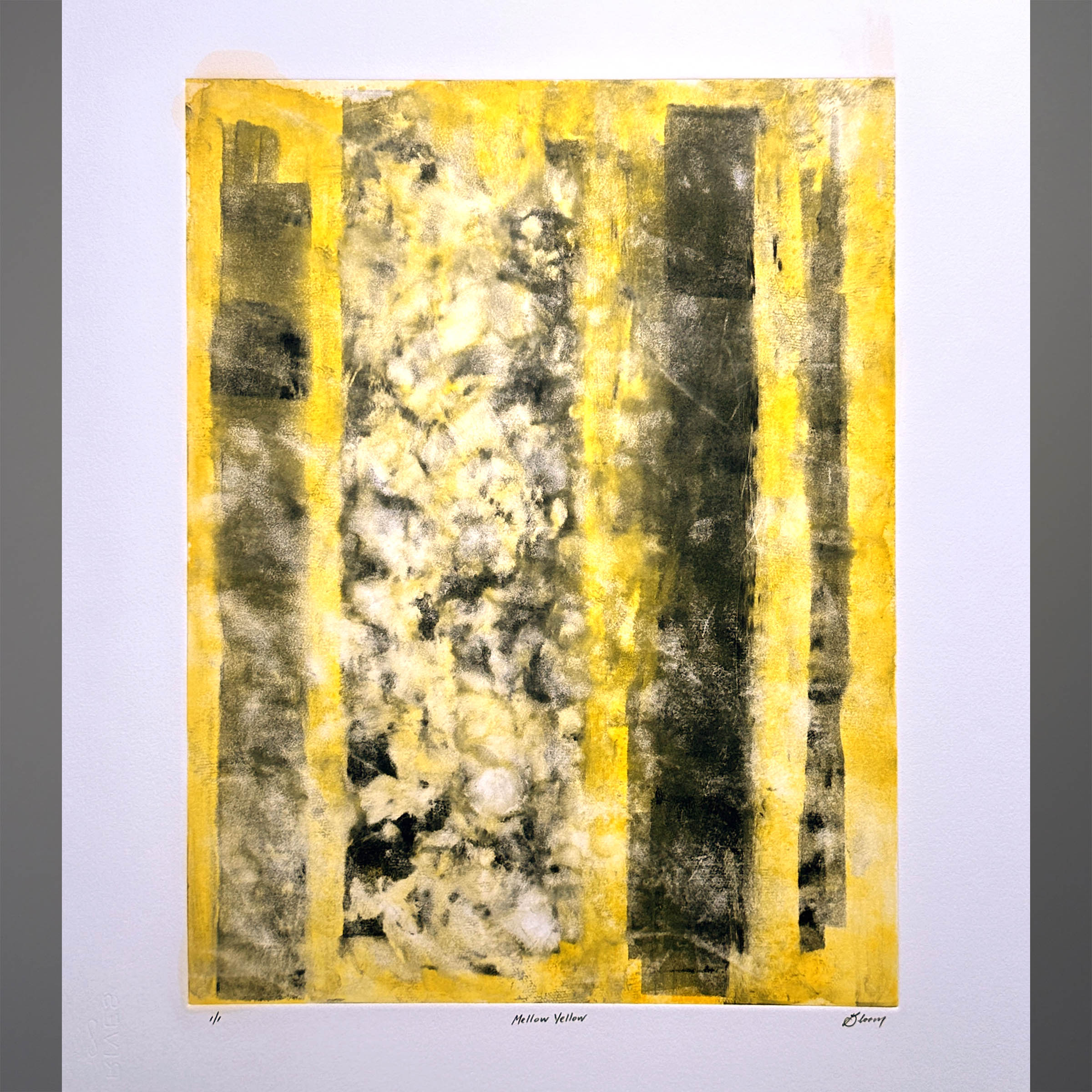 Bruce J. Bloom Mellow Yellow Monotype 22 x 30