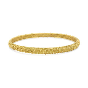 Valerie English Handmade 18k Gold Bangle-2
