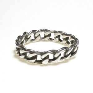 Large Sterling Chain Link Ring
