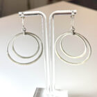 Bassett Jewelry Co Double Silver Hoops