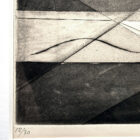 Christian d'Espic 1954 Cubist Etching 14 x 12