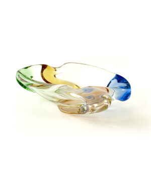 Czech Art Glass Ashtray