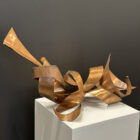 Bob Berks Copper Kinentic Sculpture 22 x 9