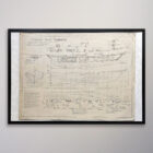 America Schooner Yacht Model Drawing 32 x 22