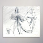 Bob Berks Original 1962 Graphite Drawing 13 x 16-7