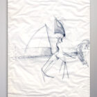 Bob Berks Original 1962 Graphite Drawing 13 x 16-7