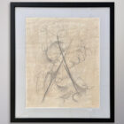 Bob Berks Original 1962 Graphite Drawing Series 18 x 21-8
