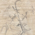 Bob Berks Original 1962 Graphite Drawing Series 18 x 21-8